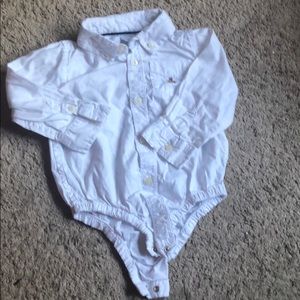 White bottom up shirt